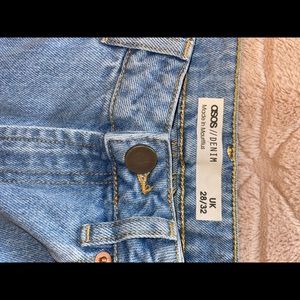 ASOS wide legs denim jeans.